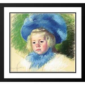  Cassatt, Mary, 21x20 Framed and Double Matted Head of 