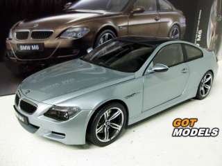 BMW M6   1/18 SCALE KYOSHO  SILVER CARBON ROOF 08703S  