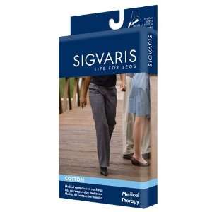  Sigvaris Womens Cotton Ribbed Knee High Socks 20 30mmHg 