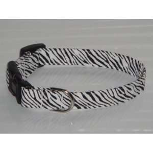  Black White Zebra Dog Collar X Large 1 Everything Else