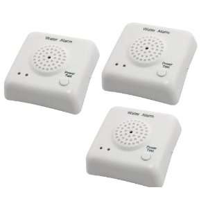  Package of 3 Water Leak Detector Alarms with remote sensor 