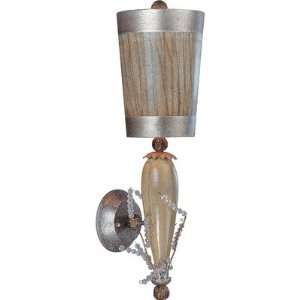   One Light Kristal Luxe Wall Sconce in Gold and Putty