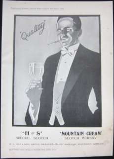 1927 AD Poster/Flier   H&S   Special Scotch Whiskey  