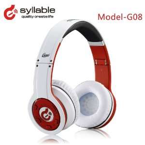 com  syllable white wireless bluetooth headphone, noise 