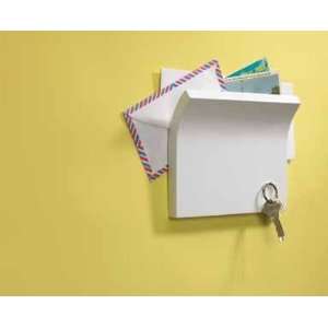   Key Panel and Letter Holder in White   Single