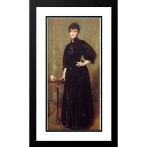  Chase, William Merritt 24x40 Framed and Double Matted Lady 