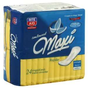  Rite Aid Maxi Pads, 24 ea