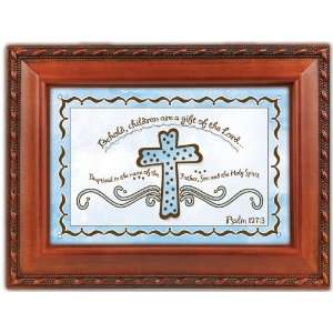   Woodgrain Traditional Music Box Plays Jesus Loves Me: Home & Kitchen