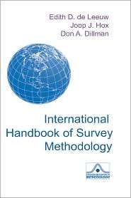 International Handbook Of Survey Methodology, (0805857524), Edith D 