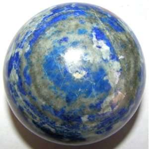 Lapis Ball 02 Blue Afghanistan Lazuli Crystal Fools Gold Pyrite White 