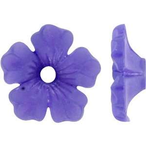  Matte Lavender 14mm Camellia Flower Resin Beads (24)