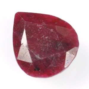  30 Ct Good Looking African Red Ruby Pear Shape Loose Gemstone: Jewelry