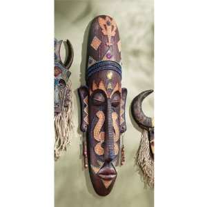  Xoticbrands 39 African Art Deco Tribal Wall Mask