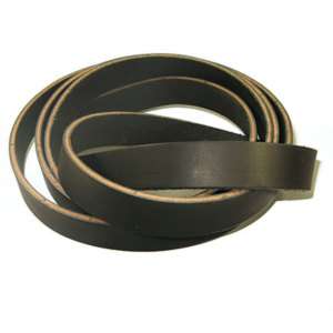 10oz Bridle Leather Strip strap belt 3/4 Black  