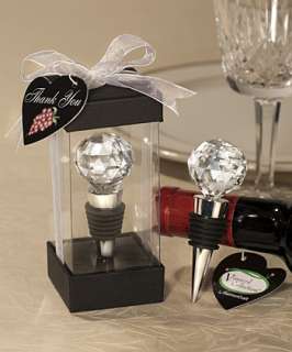   exclusive Vineyard Collection crystal ball design wine stoppers