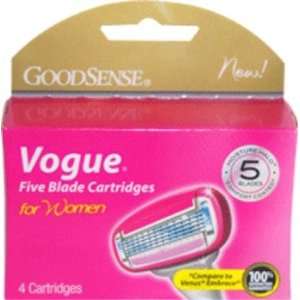  Good Sense Vogue 5 Blade Cartridges For Women Case Pack 36 