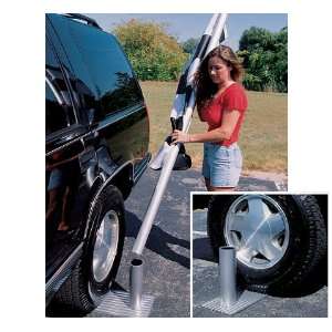  20ft Flagpole Wheel Stand Patio, Lawn & Garden
