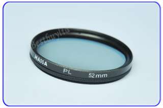 52mm Linear Polarizer Filter Rotating Glass Filter PL  