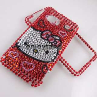 Bling RED Crystal Hello Kitty case COVER for HTC Incredible 2 S G11 #1 