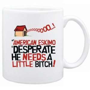 New  My American Eskimo Is Desperate   Mug Dog 