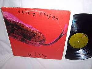 ALICE COOPER KILLER GREEN LABEL WITH CALENDAR psych rock vinyl LP 