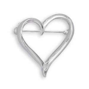  Open Heart Fashion Pin Jewelry