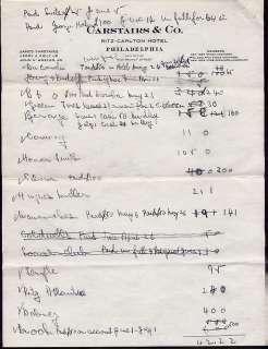 BERT BELL signed handwritten letter /notes. ONE OF A KIND. Football 
