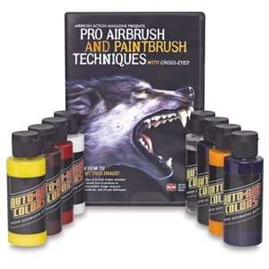  Auto Air Paint and DVD Sets   Pro Airbrush Set Arts, Crafts & Sewing