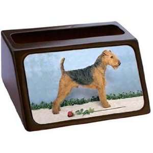  Airedale Terrier Business Card Holder