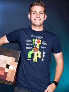  Minecraft Creeper Anatomy T Shirt Clothing