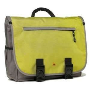 BumBakPak Flow Hybrid Messenger/Backpack Laptop Bag Titanium/Lime 
