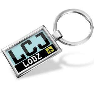  Keychain Airport code LCJ / Lodz country: Poland   Hand 