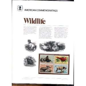  7 American Commemoratives Stamp Panels: WILDLIFE // COPERNICUS 