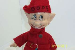 1930s Walt Disney Dopey Knickerbocker Snow White Dwarf Doll Toy  