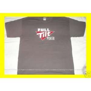 Full Tilt Poker Charcoal Grey XL T Shirt 