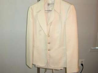 JONES NEW YORK womens Cream Pants Suit size 8 $280 nwt  