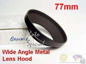 77mm Wide Angle Metal Lens Hood for Canon Nikon etc.  
