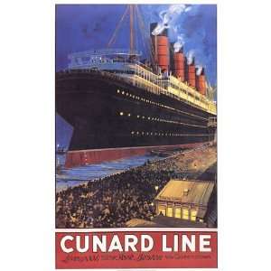  Cunard Line   Poster (28x40): Home & Kitchen