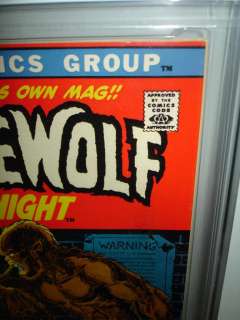 Werewolf By Night #1 CGC 9.6 1972 WHITE pages 611 cm  