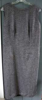 Talbots Black White Tweed Wool Silk Dress Jumper 16W  