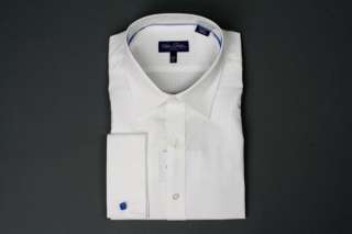 New Sean John White French Cuff Spread Collar Dress Shirt NWT  
