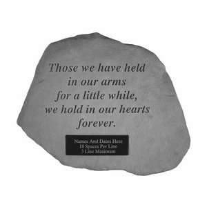  Personalized Those We Have Held Memorial Stone: Patio 