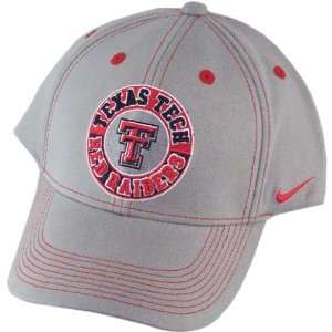  Nike Texas Tech Red Raiders Grey Fade In Flex Fit Hat 