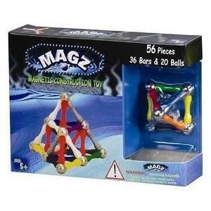 56 Count Classic Magnetic Construction Set in Primary Colors (Age 14 