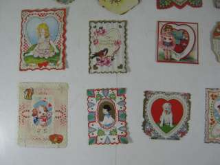 Lot 34 Vintage Valentine Cards from the 1920s 30s, perfect for 