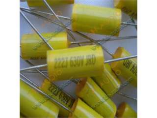 10 Axial Polyester Film Capacitor 0.0022uF 630V fr amps  