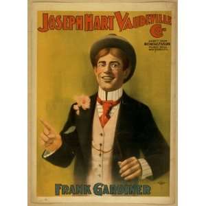 Poster Joseph Hart Vaudeville Co. direct from Weber and Fields Music 