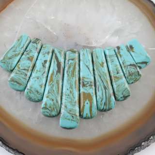 Colors turquoise pendant beads set L3141  