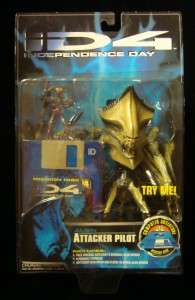   DAY ATTACKER PILOT HEAD OPENS&ALIEN MISSION DISC TENTACLES POSE  
