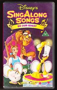 DISNEY SING ALONG SONGS   BE OUR GUEST   PAL VHS (UK) VIDEO  